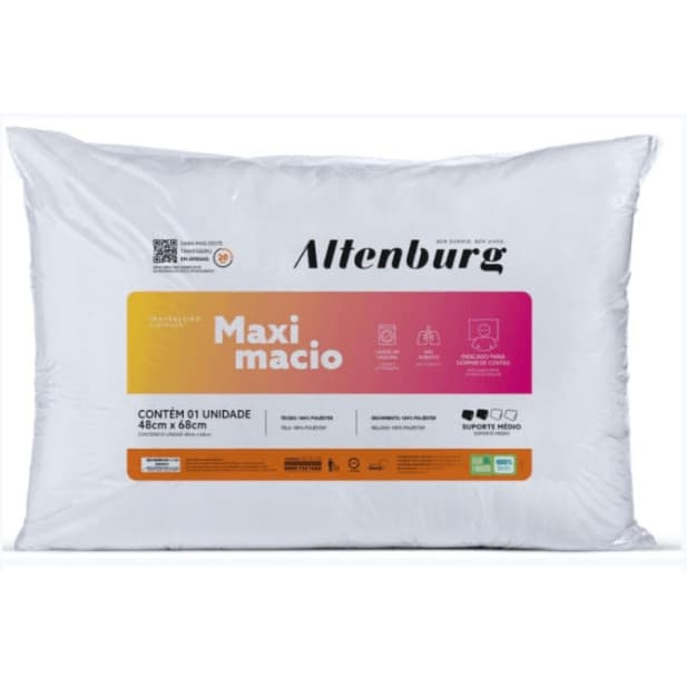 Travesseiro Maxi Macio 48X68CM - ALTENBURG