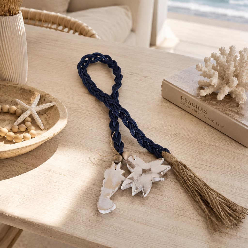 Enfeite Casa de Praia Decoração Náutica Colar Decorativo 110cm