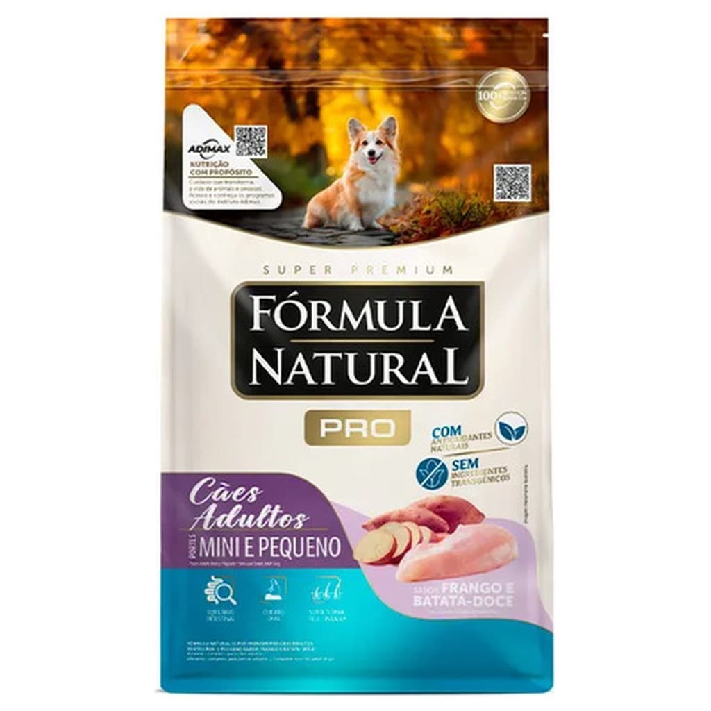 Ração Fórmula Natural Pró Cães Adultos Mini Peq Frango 2 5kg Super Premium