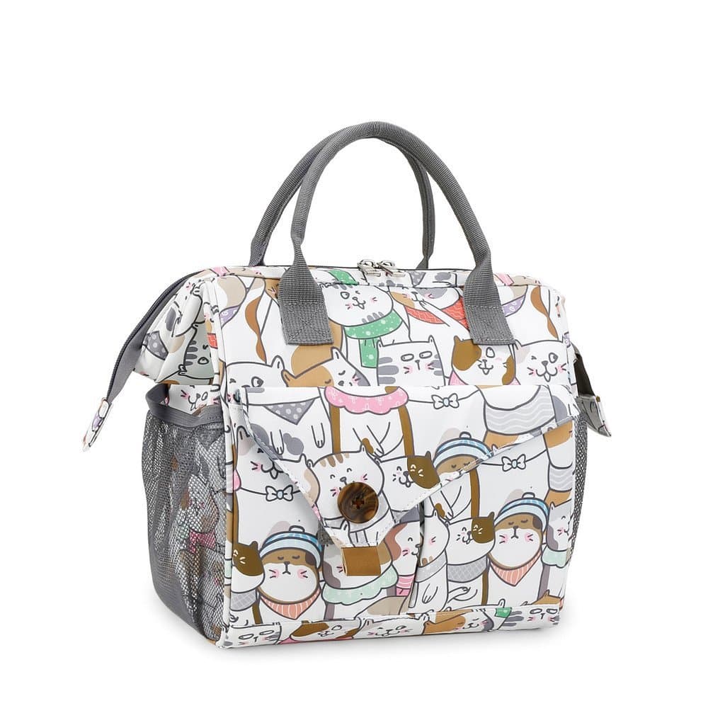 Bolsa portátil estampada para mamães, bolsa de maternidade à prova d'água, bolsa leve para fraldas para mães grávidas em