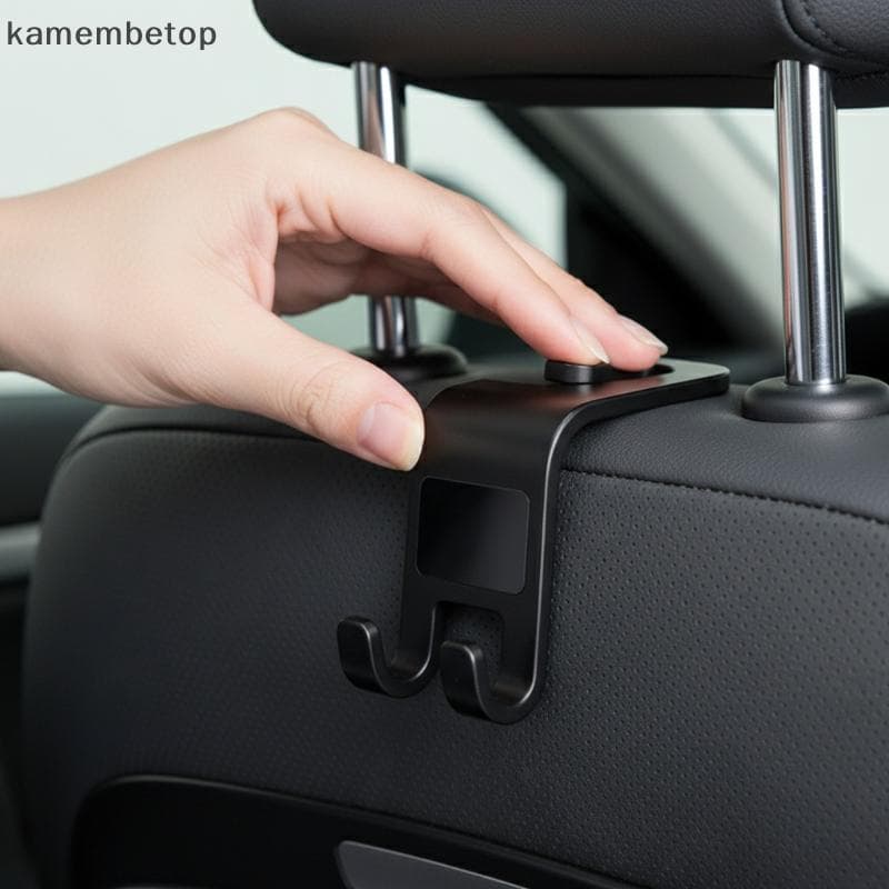 Gancho De Encosto De Cabeça Para Assento De Carro , Ajuste Universal Organizador De Armazenamento De Ba Automático , Sup
