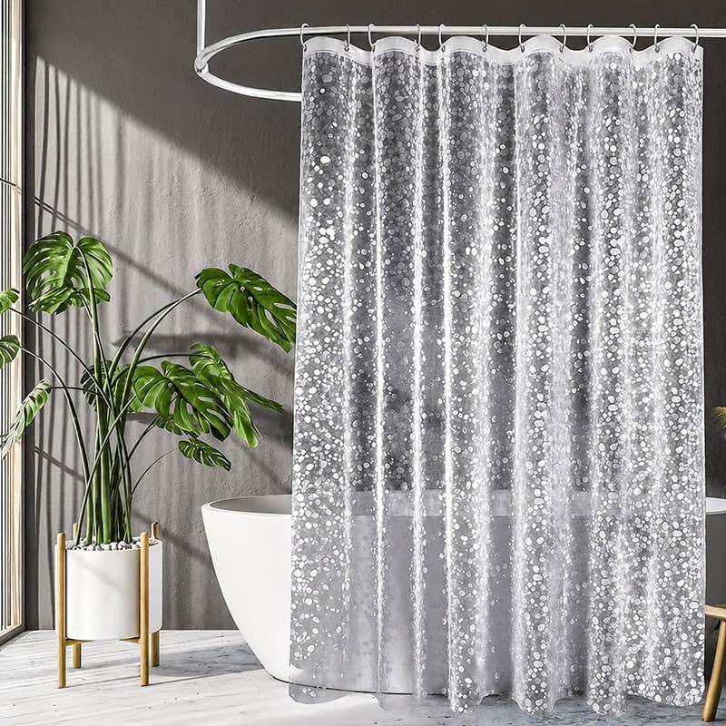 Cortina Box Banheiro PEVA 3D Impermeável 150x180 180x200 Transparente Para Chuveiro