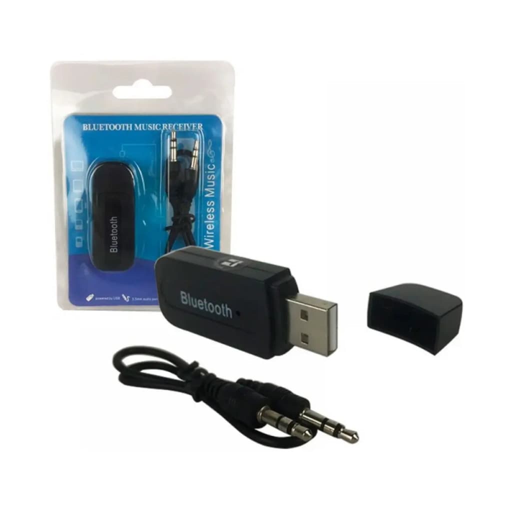Adaptador Bluetooth USB P2 Aux Carro Sem Fio Áudio Universal Fácil Conexão