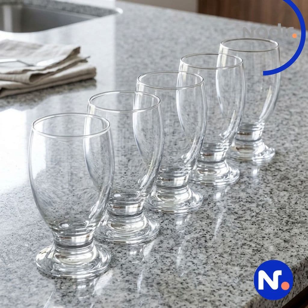 Kit Taças Rio Nadir Figueiredo 350ml Vidro Água Suco