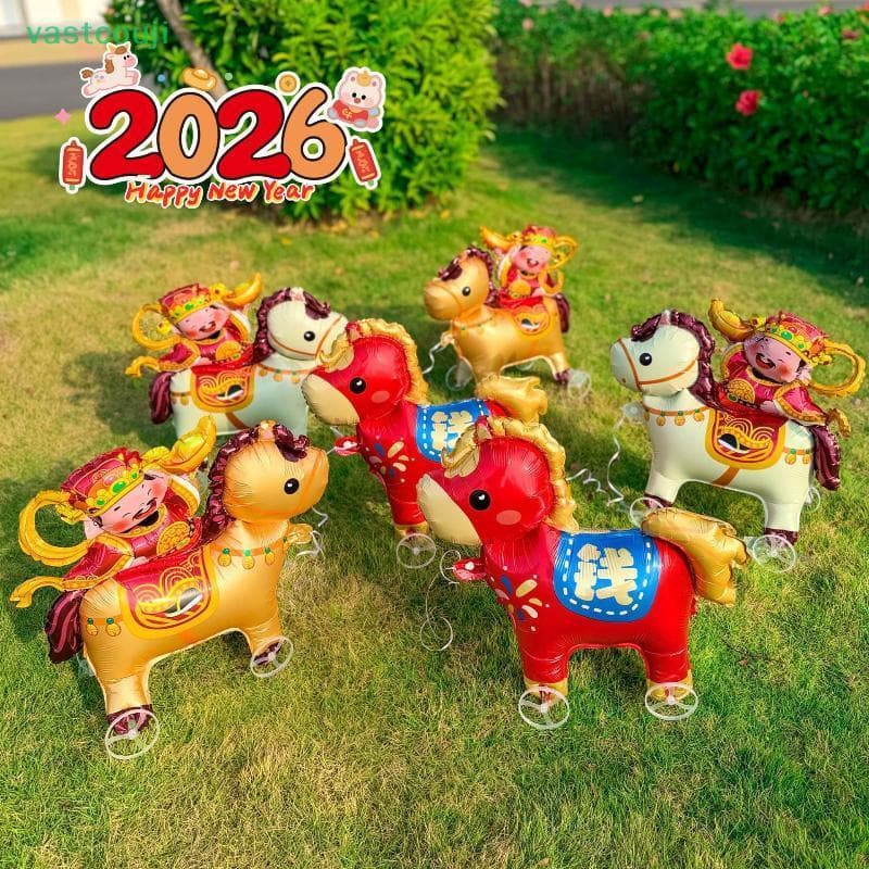 Vastcouji 4D Balões De Folha De Desenho Animado Elefante Suporte Balão De Caminhada Com Roda Para Crianças Decoração De