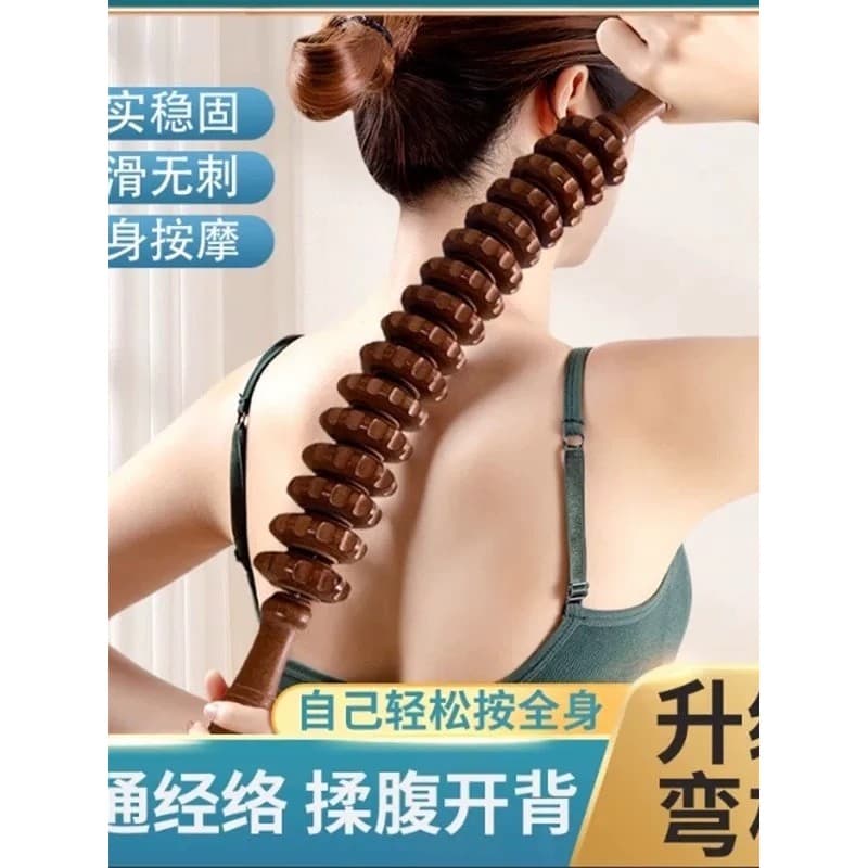 Rolo corpo coluna Cervical meridiano dragagem amassar barriga barriga aberta volta perna massageador