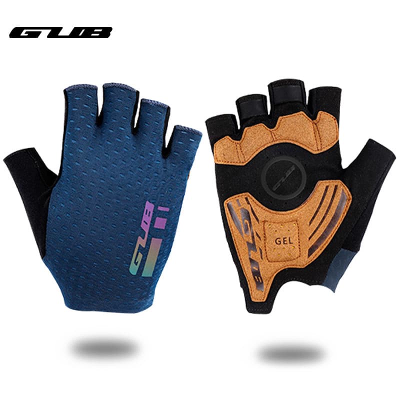 GUB Luvas de bicicleta meio dedo verão profissional estrada Mountain Bike absorção de choque dedicada
