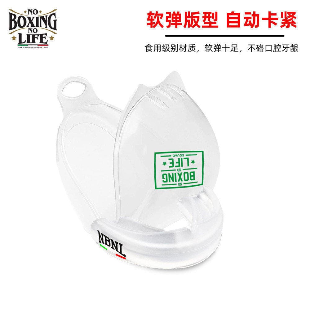No NoBoxingNoLife Protetor bucal de boxe adulto Muay Thai Sanda Taekwondo Protetor bucal para treinamento de basquete em
