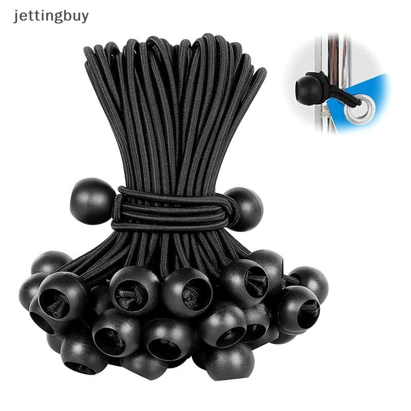 10 Pçs Bungee Bola Lona Mastro Laços Cabo Termina Corda Elástica Rendas Fixo Barco Pólo Acampamento Tenda Acessórios