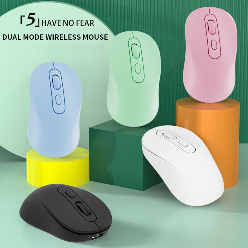 APAYADO DM1 Mouse Sem Fio Silencioso 1600 DPI Bluetooth 5.2 2.4G Ergonômico De Conexão Dupla Para Escritório Laptop PC M