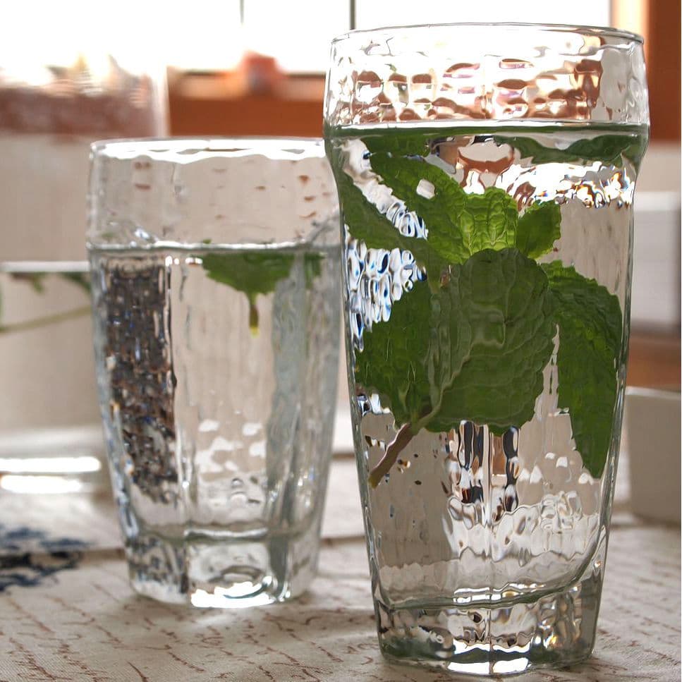 Estilo japonês martelo padrão copo de água de vidro copo de suco leite xícara de chá copo de cerveja resistente ao calor