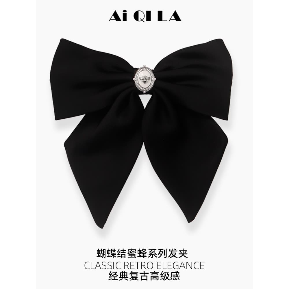 AIQILA AIQILA Designer Novo Estilo Arco Francês Fita de Tecido Preto Grampo de Cabelo Acessórios para Cabelo Grampo de C
