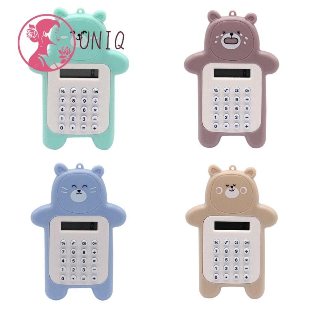 Mini Calculadora UNIQ , Calculadoras Científicas Em Formato De Urso , De Estudante Com Display De 8 Dígitos