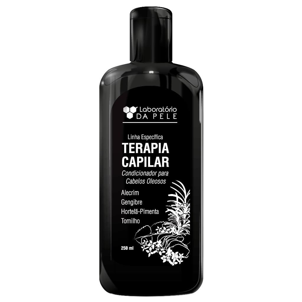 CONDICIONADOR COM ÓLEOS ESSENCIAIS DE GENGIBRE E HORTELÃ PIMENTA - 250ml Laboratório da Pele Terapia Capilar cabelo