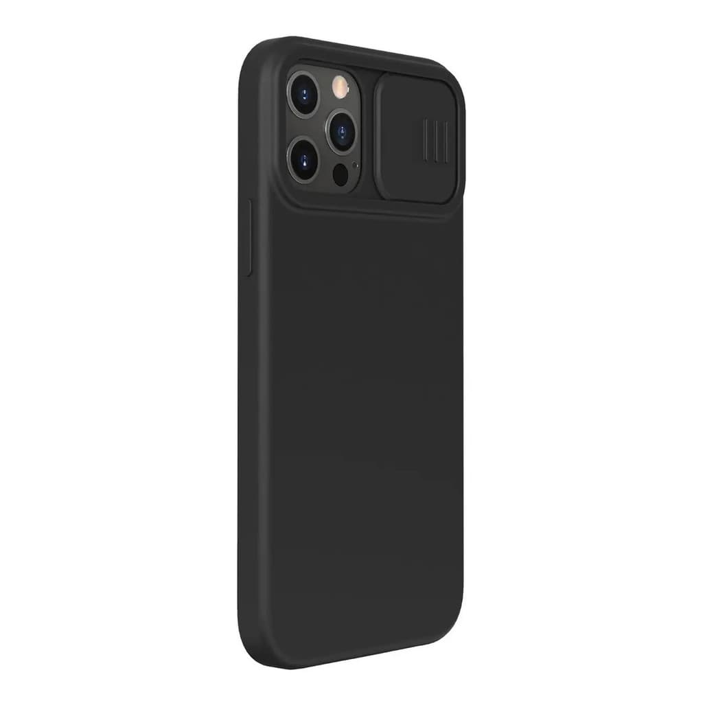 Capa PRETA CamShield Silicone Case NILLKIN iPhone 12/12 PRO
