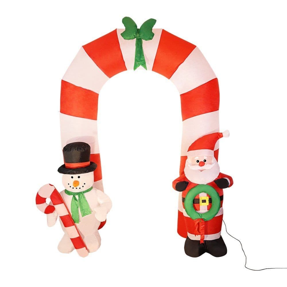 Arco Inflável de Natal 25m com Papai Noel LED