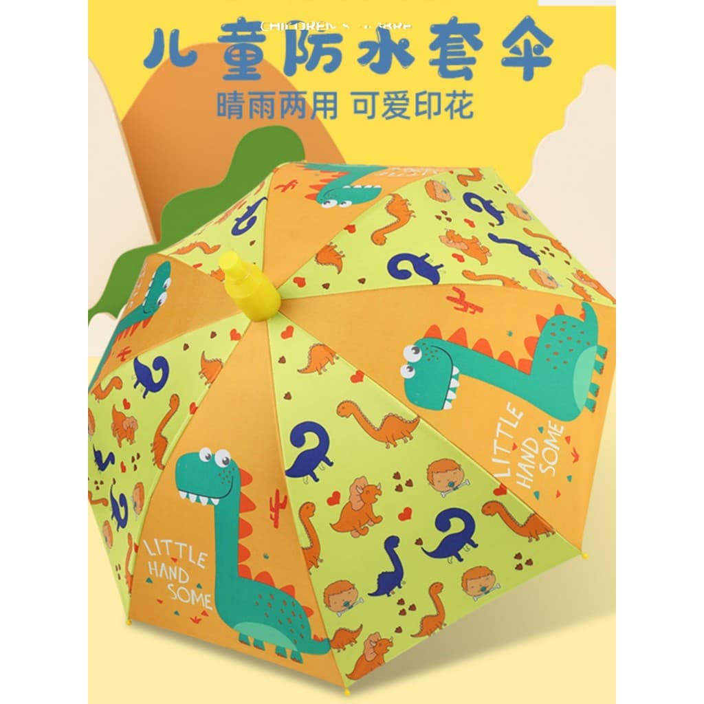 Capa à prova dwaterproof água dos desenhos animados crianças guarda-chuva menino bebê jardim de infância estudantes do e