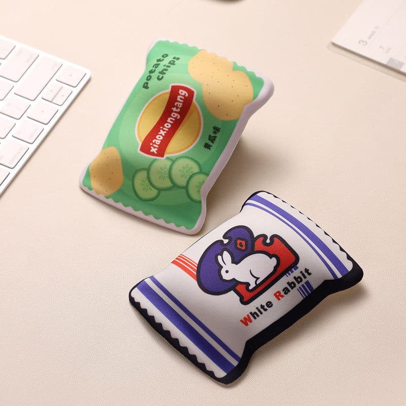 Su Yan Shang * Pacote de lanche Mouse Pad de pulso de Silicone macio Descanso de pulso Bonito mouse pad de escritório de