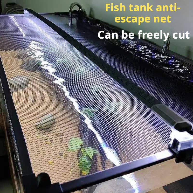 Rede magnética anti-salto para tanque de peixes, anti-escapamento, placa de cabeça para tanque de peixes, rede anti-salt