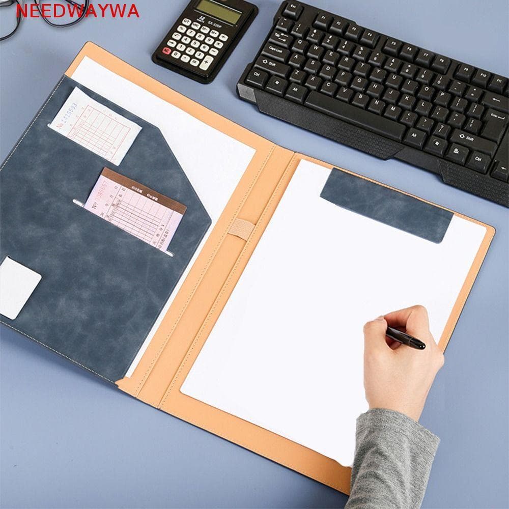 Pasta De Conferência NEEDWAYWA , Pastas De Arquivo Duráveis Multifuncionais , Organizador De Documentos De Reunião Color