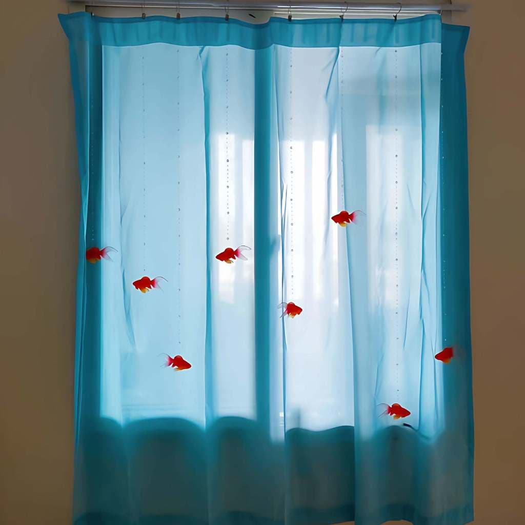 Goldf cortina artesanal diy peixinho grânulo cortina de porta verão atmosfera sonho Blackout cortina quarto modificação