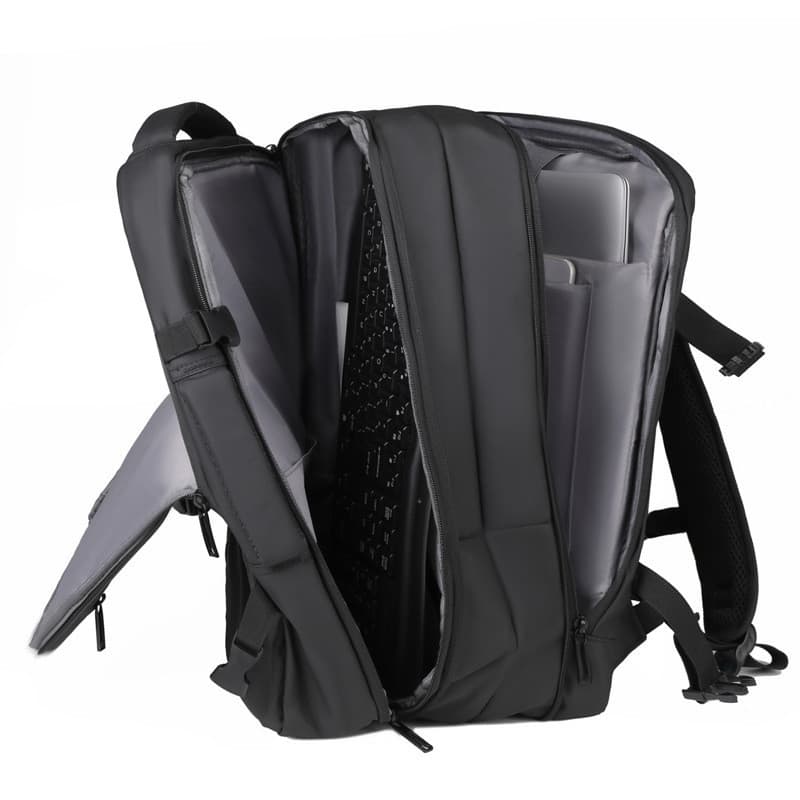 Mochila masculina estilo moda mochila de viagem grande capacidade expansão mochila de negócios carregamento usb mochila