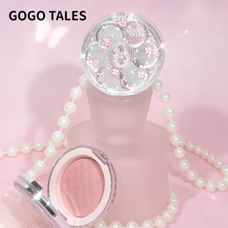 GOGO TALES Blush Monocromático Blush Iluminador Contorno Blush em Creme Clareador Baixa Saturação