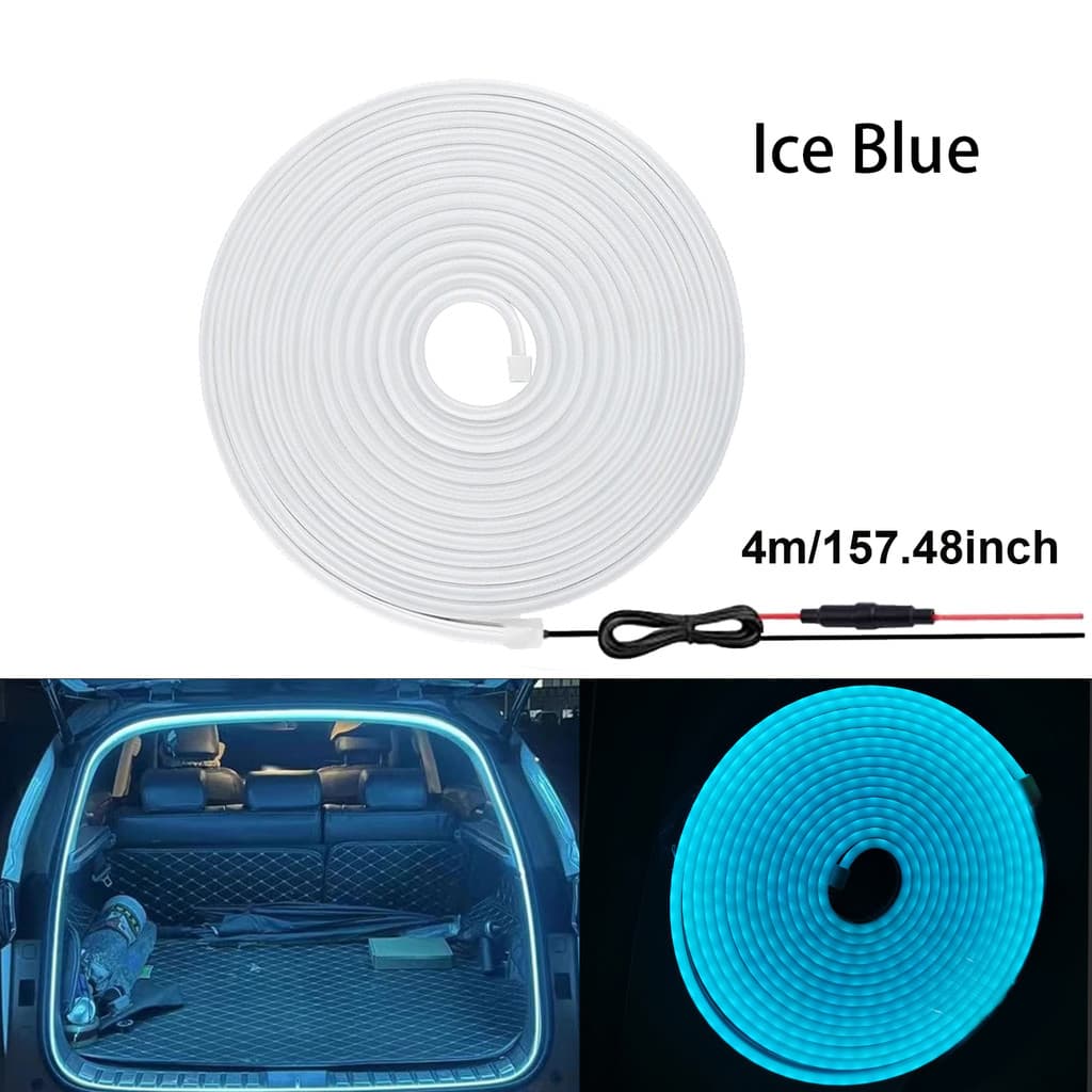 4m Porta-Malas Do Carro LED Luz De Tira 12V À Prova Dwaterproof Água Alto Brilho Universal Interior Lâmpada Ambiente Tro