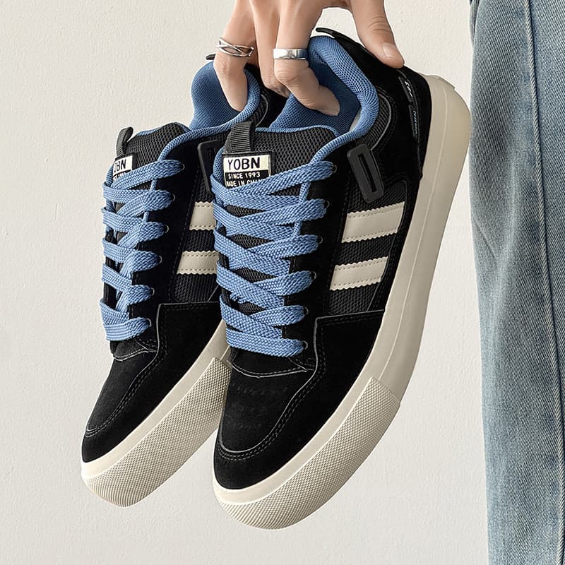 Sapatos casuais masculinos placa 2026 na moda novo estilo nicho na moda pão baixo estudantes combinam em nome sapatos de