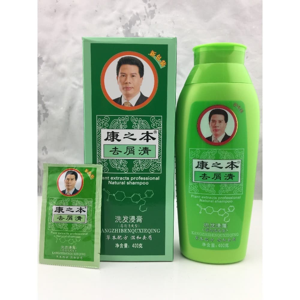 400ml Kangzhiben Shampoo Kangzhiben Shampoo de Limpeza Anticaspa Shampoo Refrescante de Menta Shampoo Anticaspa