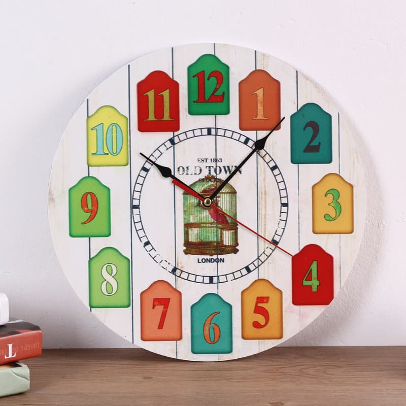 AliExpress criativo 40cm criativo relógio de parede sala estar estudo relógio jato de tinta quartzo relógio de parede