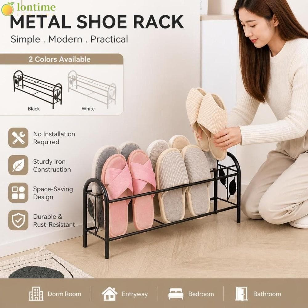 LONTIME Sapateira , Rack Organizador De Sapatos Vertical De Metal , Prateleira De Armazenamento Com Economia De Espaço D