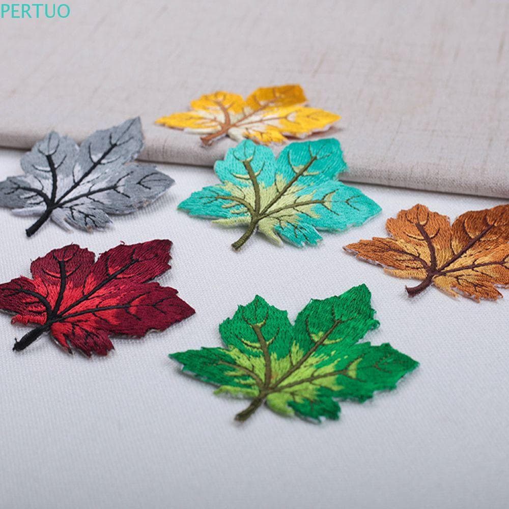 PERTUO Adesivos Bordados Acessórios De Roupas Decorativos Moda Macia De Pano Coloridos