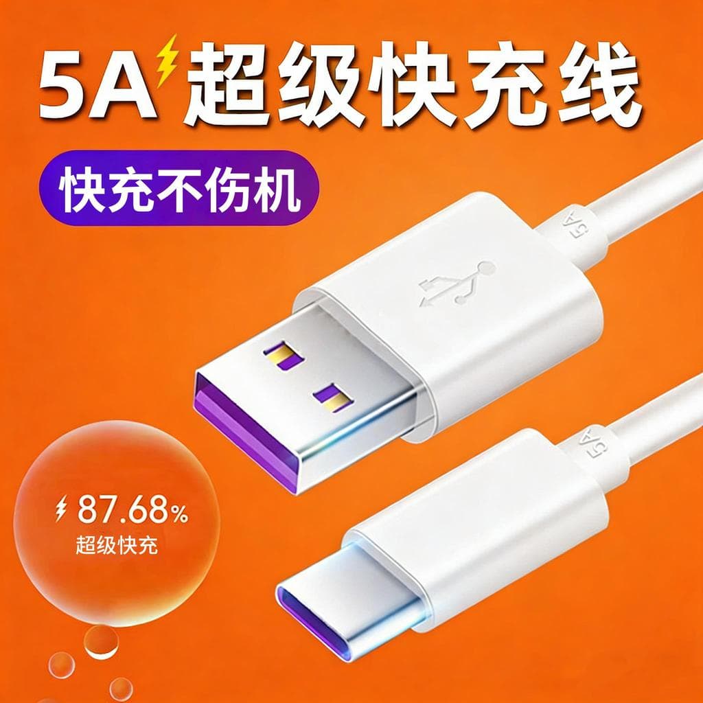 Adequado para Huawei Maimang 10se Cabo de carregamento Super rápido TYH611M Cabeça de carregador de celular 22.5 piscand