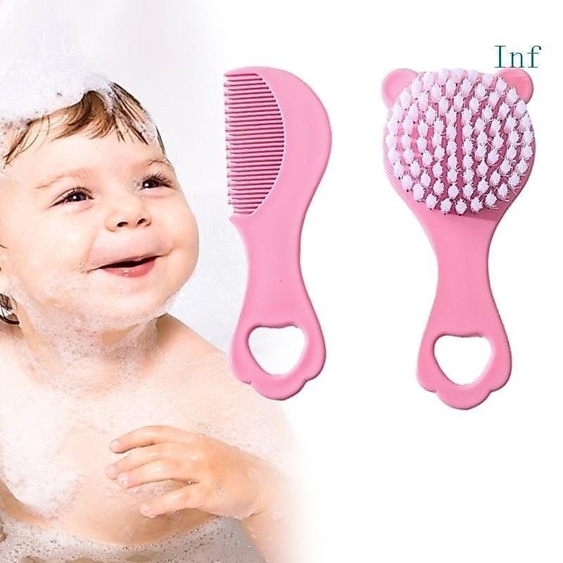 Inf Kit Pente Infantil Escova Cabelo Para Pele Delicada , Adorável , Pais , Ferramentas Essenciai