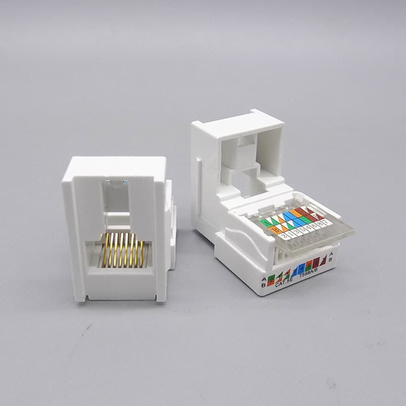 Módulo de cabo de rede CAT5 de rede de computador Painel de cabo de rede longo sem módulo de banda larga de rede RJ45 de