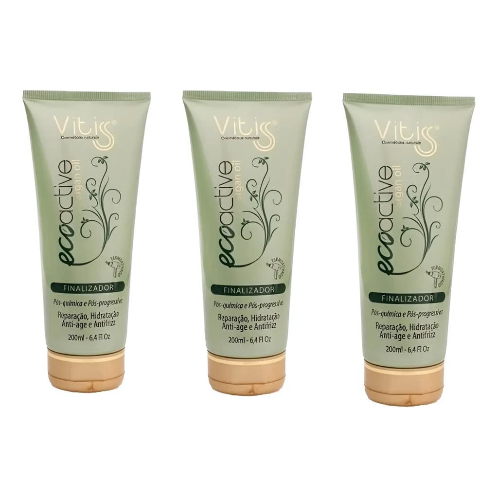 Leave In Argan Vitiss 600ml - Kit 3 Unidades