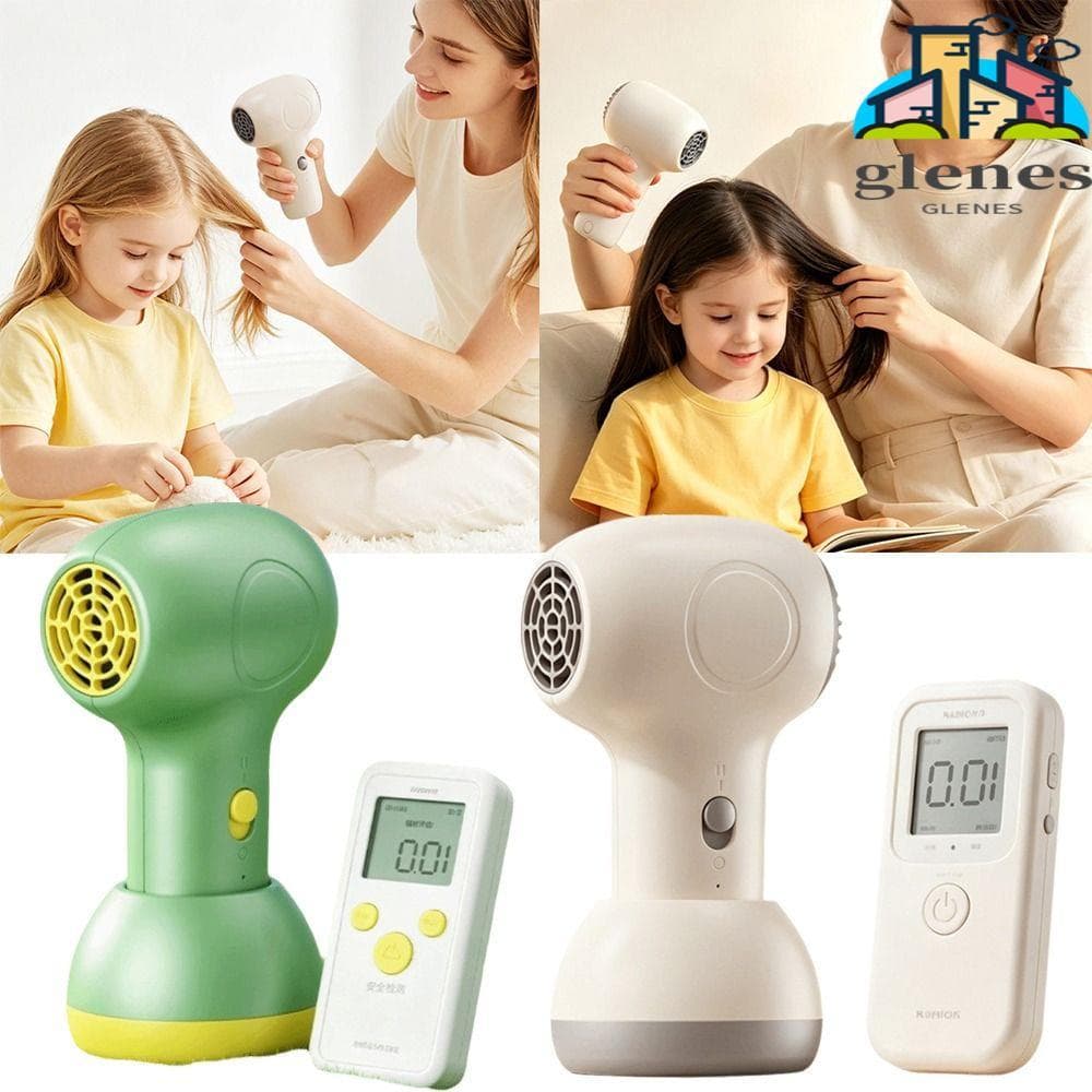 Secador De Cabelo Para Bebê GLENES , Sem Fio Com Ajuste De Duas Velocidades De Baixo Ruído Portátil Vento Macio