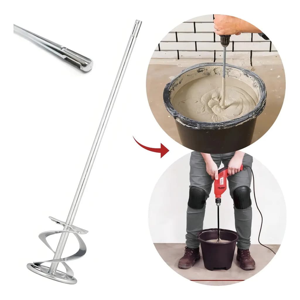 Misturador Fertak Argamassa Tinta Ø10cm 60cm Sds Plus 127/220v