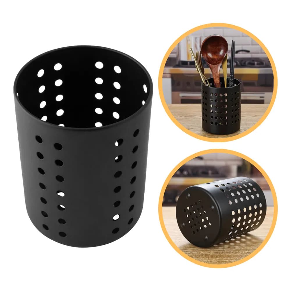 2x Escorredor Talheres Inox Cozinha Pia Organiza Utensílios