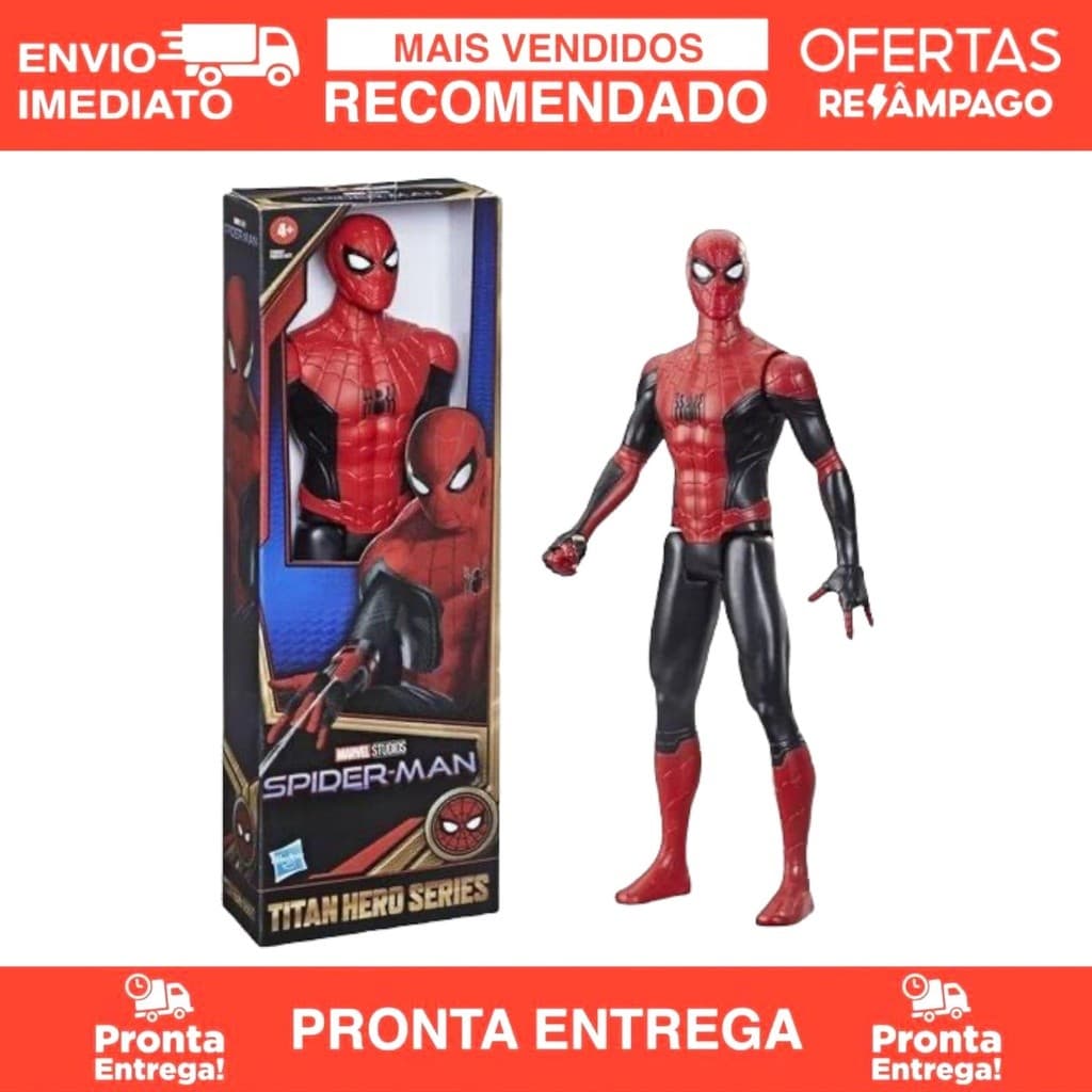 Boneco 30 Cm Homem Aranha Azul Claro Heroes promoção 17/30CM