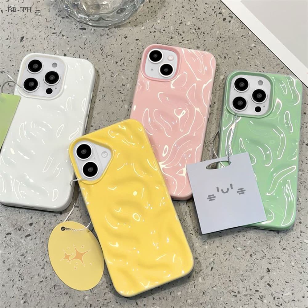 Cpainha Para iPhone 15 14 13 12 11 XR Pro Capa De Celular Com Textura YS 2200