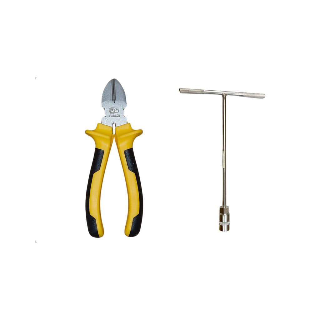 Kit Ferramentas Profissionais: Alicate de Corte 6 Polegadas + Chaves T  19mm - Para Cortes Precisos e Ajustes Perfeitos