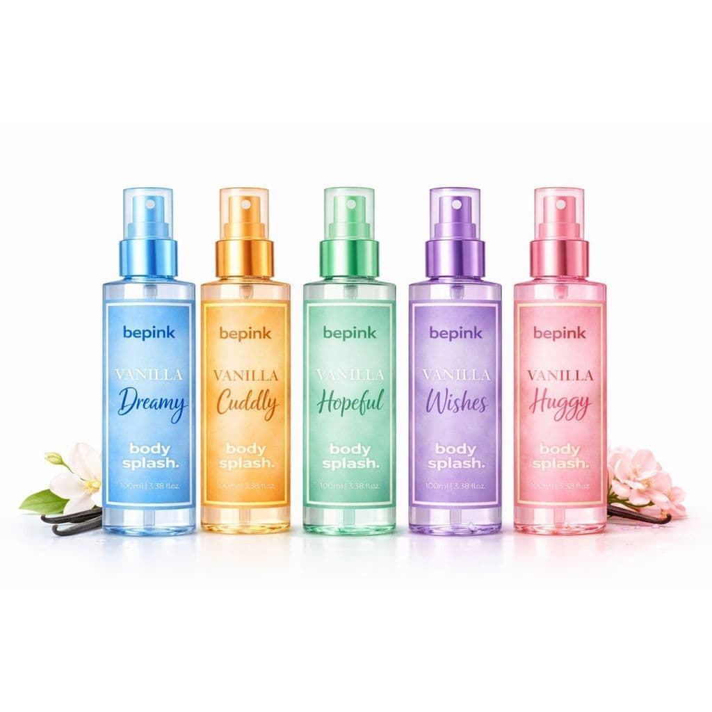 KIT C/ 5 BODY SPLASH VIRGINIA FONSECA PERFUME WEPINK VANILLA BEPINK AROMA