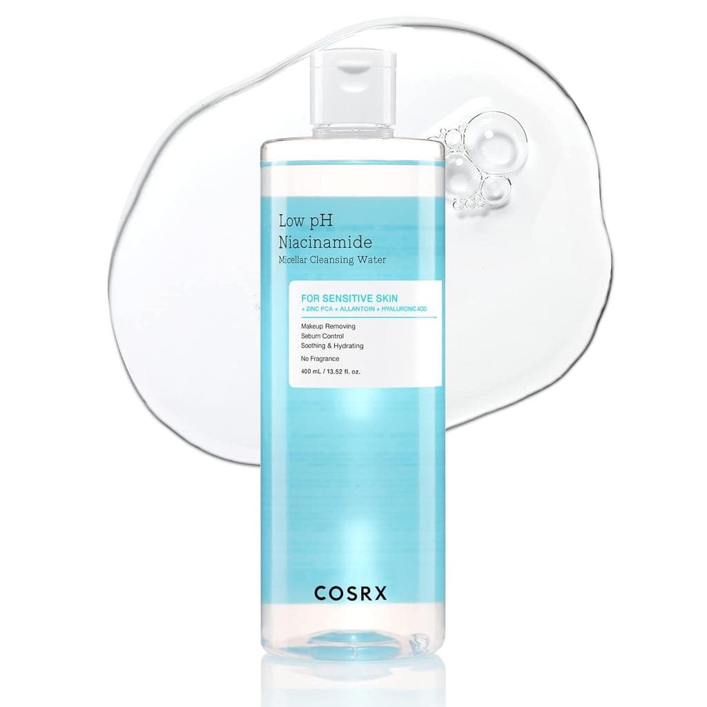 Água Micelar de Limpeza Facial COSRX com Niacinamida e Baixo pH para Pele Sensível, Controle de Sebo, Cuidados com a Pel