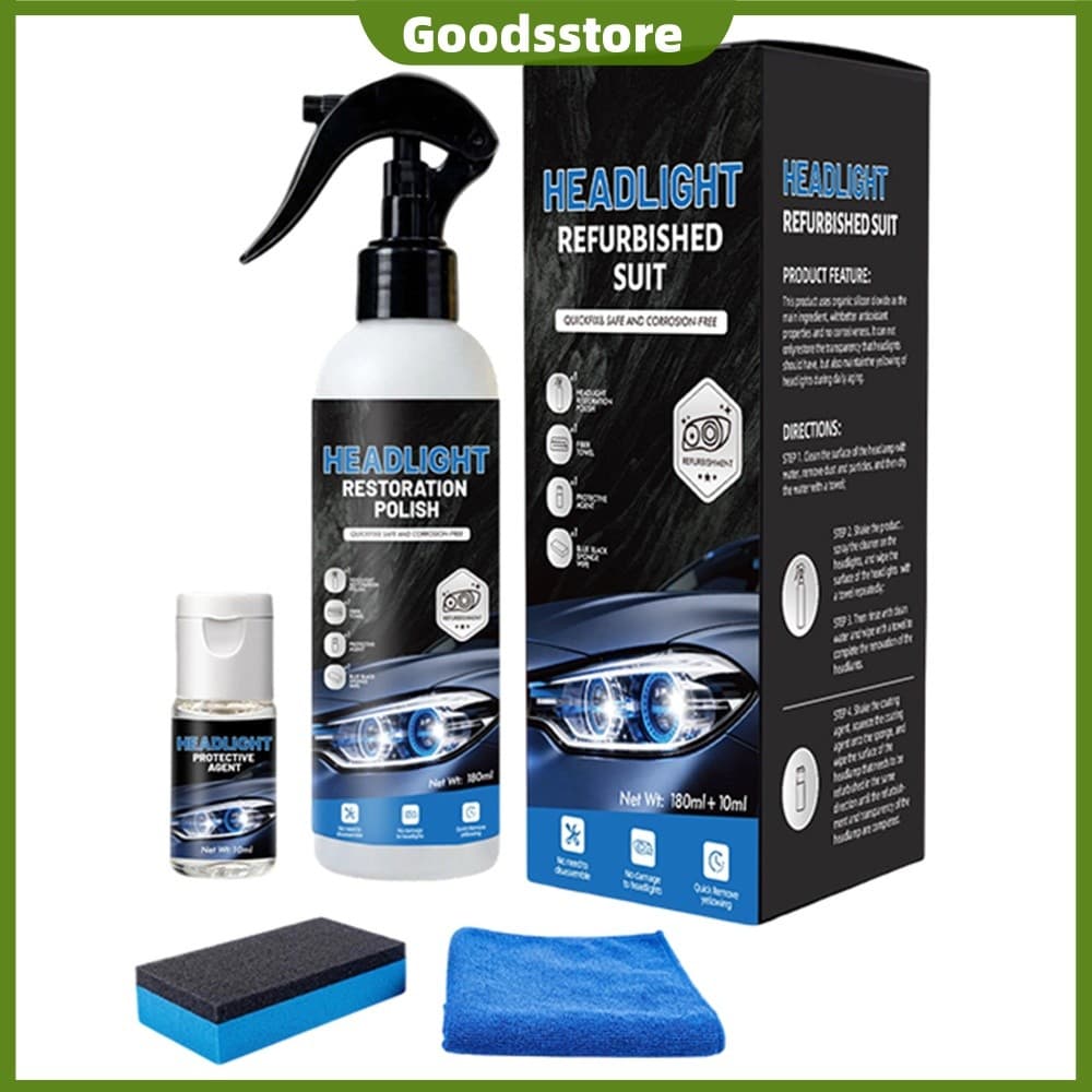 Fluidos De Restauração De Faróis Automotivos Limpador Multiuso De Carro 180ml Fácil De Usar Iluminar Ele [Goodsstore.br]
