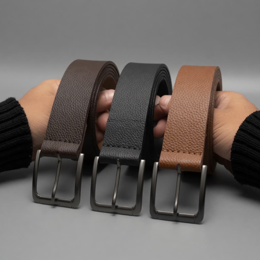 Cinto Masculino Couro Basico Casual Executivo Preto Marrom Premium