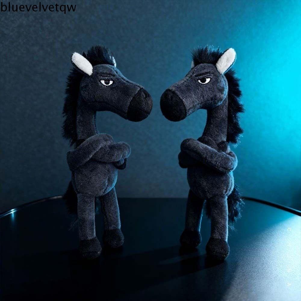 Brinquedo De Pelúcia De Cavalo BLUEVELVETQW , Chaveiro De Simulação De Desenho Animado De Artesanato Requintado
