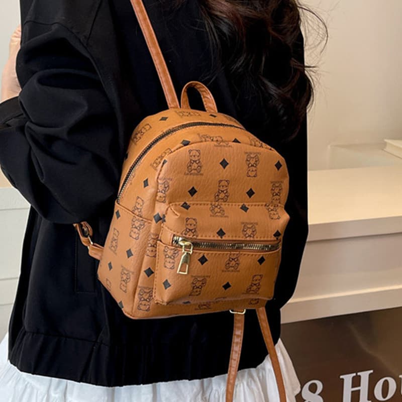 2025 novo estilo mochila feminina versão coreana plutônio na moda estudante mochila diária Commuter All-Match pequeno sa