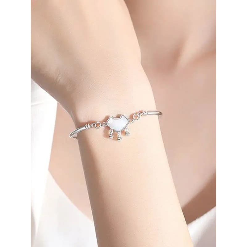 Preferido Ruyi paz longevidade bloqueio pulseira feminina ins nicho Design estilo Retro longevidade bloqueio pulseira na